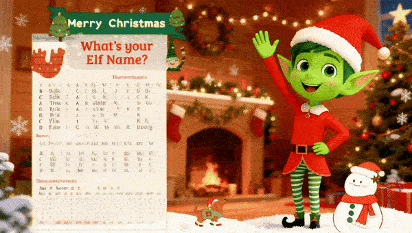 What's Your Secret Elf Name? Type to Unwrap It